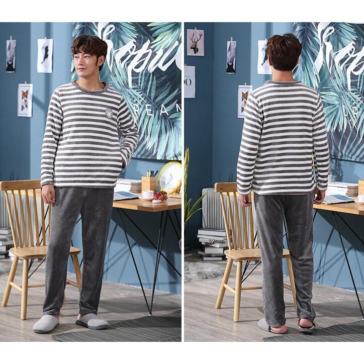 ルームウェア パジャマ メンズ 冬用 長袖 上下セット ふわもこ 暖かい 61 以上節約 部屋着 セットアップ ふわふわ もこもこ 冬 寝間着 男性 あったか