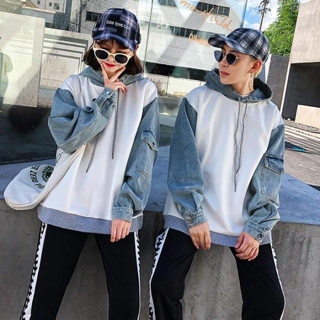 秋新作 ペアルックパーカー カップル服 カップルお揃い 秋冬 長袖 恋人ペア ヒップホップ ダンスウェア 男女兼用 キャップ付 Manokoi Fs5978 まのこい商店 通販 Yahoo ショッピング
