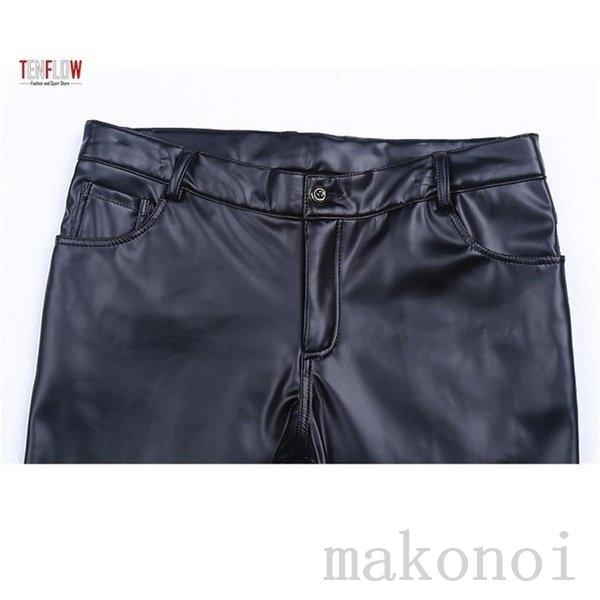 レザーパンツ メンズ 革パンツ 皮パン 裏起毛 裏フリース バイク レザーパンツ メンズ 革パンツ 皮パン 裏起毛 裏フリース バイク
