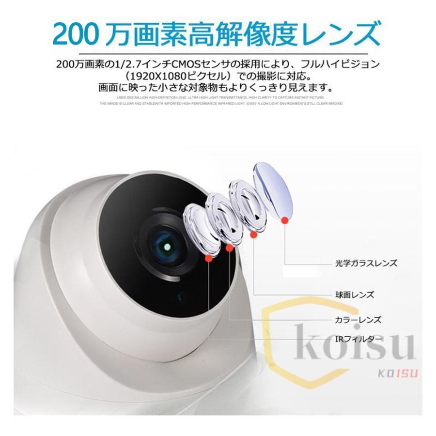 防犯カメラ 見守りカメラ 屋内 家庭用 高齢者 ペットカメラ 監視カメラ ワイヤレス wifi 200万画素 ビーモニター ドーム型 動作検知 SDカード録画 遠隔監視｜makonoi｜03