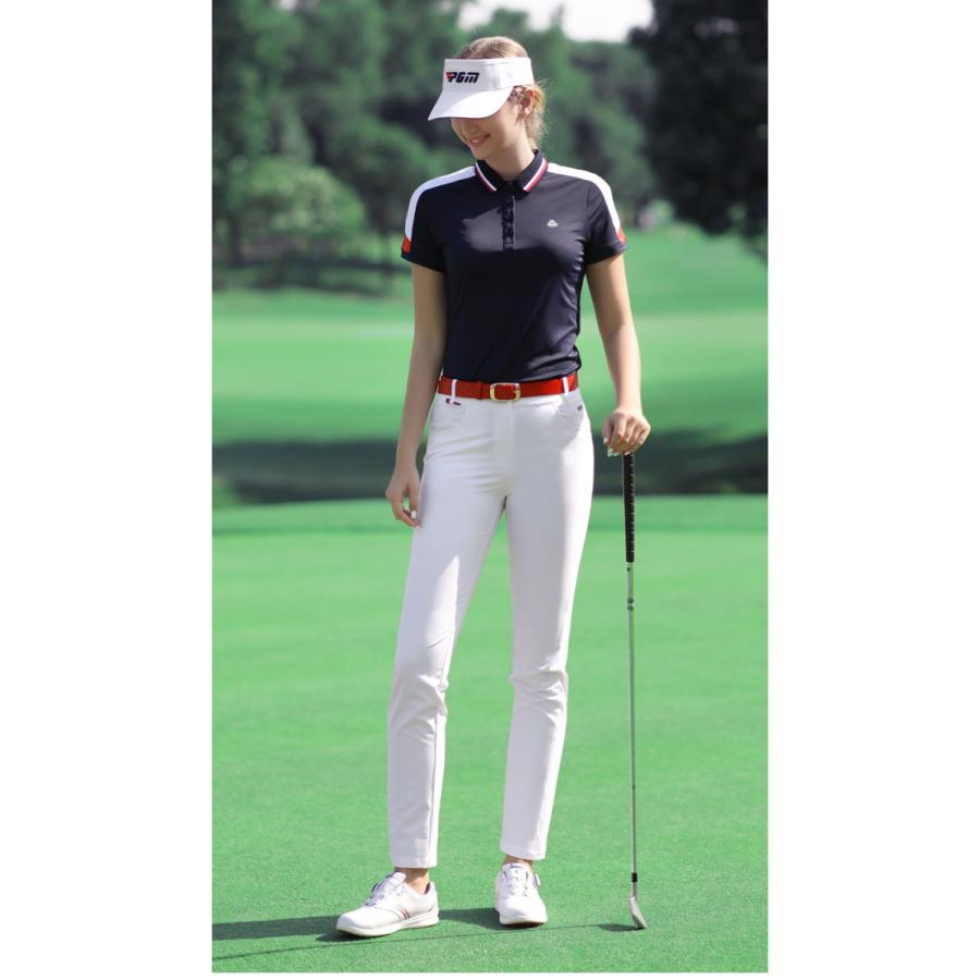 ゴルフパンツ レディース ゴルフウェア ストレッチ GOLF ロングパンツ 春夏秋 美脚 脚長 吸汗 速乾 スポーツパンツ 女性用 アウトドアズボン｜makonoi｜12