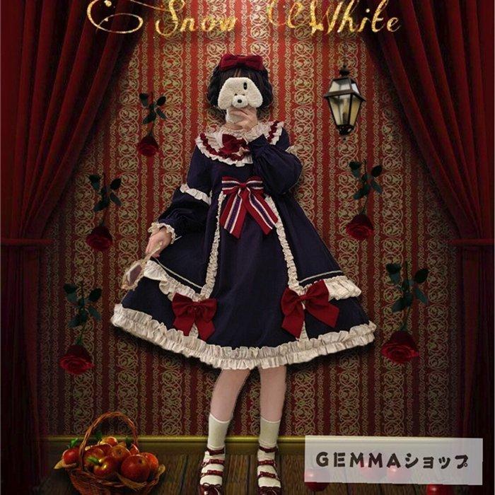ワンピース 二次元 Op ロリータ風ワンピ 仮装 コスプレ 可愛い Lolita Lolita ネイビー 少女 異国 童話 お茶会 遊園地 Pxlf930 まのこい商店 通販 Yahoo ショッピング
