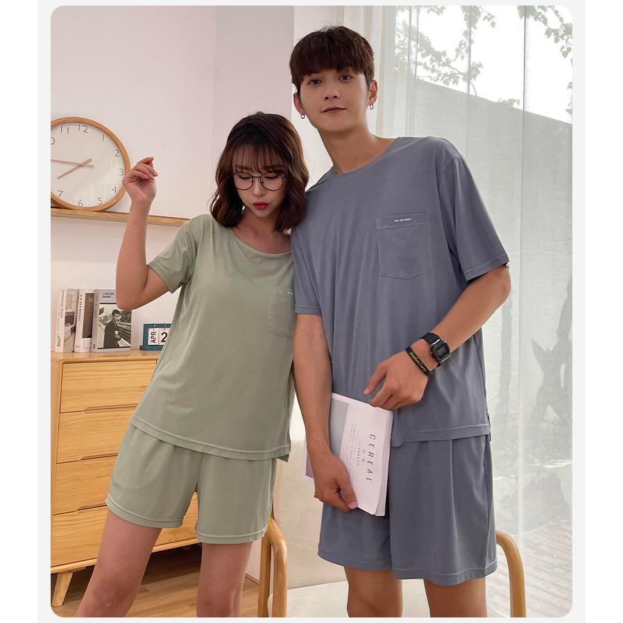 ペアパジャマ ルームウェア カップル 上下セット 冷感 夏 レディース メンズ 部屋着 セットアップ 寝巻き 快適 通気性 薄手 半袖 父の日 22 30代 40代 50代 Ssy32 4 まのこい商店 通販 Yahoo ショッピング