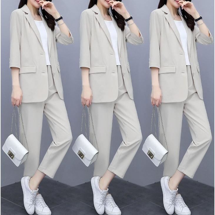 スーツ レディース パンツスーツ ビジネス リクルート ビジネス Ol テーラード 春 夏 九分丈 ストレッチ 女性 面接 大きいサイズ 母の日 21 小さいサイズ Zytz38 1 まのこい商店 通販 Yahoo ショッピング