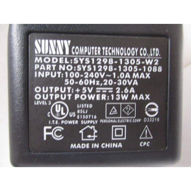 100 ％品質保証 AD27988 Sunny ACアダプター SYS1298-1305-W2 保証付！即決！ 変圧器、アダプター -  alertas.dpdpucv.cl