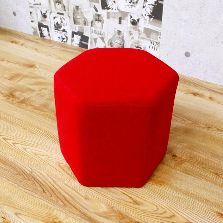 カラースツール 六角形タイプ 作業椅子 作業用 積み重ね コンパクト