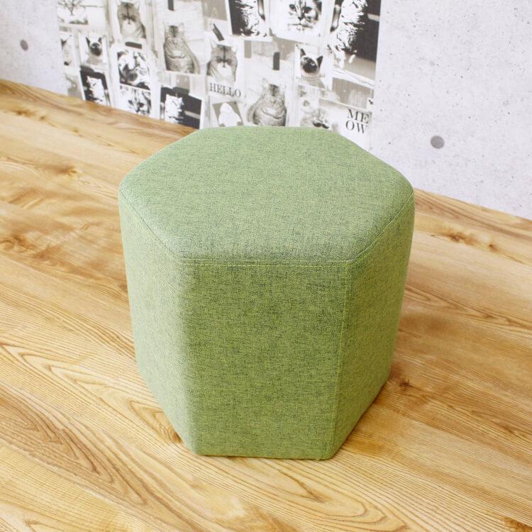 カラースツール 六角形タイプ 作業椅子 作業用 積み重ね コンパクト