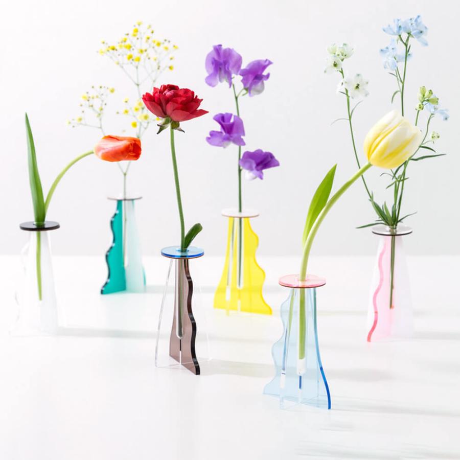 ｐｌｙｉｎｇ プライング ｉｃｈｉｒｉｎ ｖａｓｅ 花瓶 おしゃれ 一輪挿し 花器 インテリア雑貨 フラワーベース アクリル M アンココン Uncocon 通販 Yahoo ショッピング