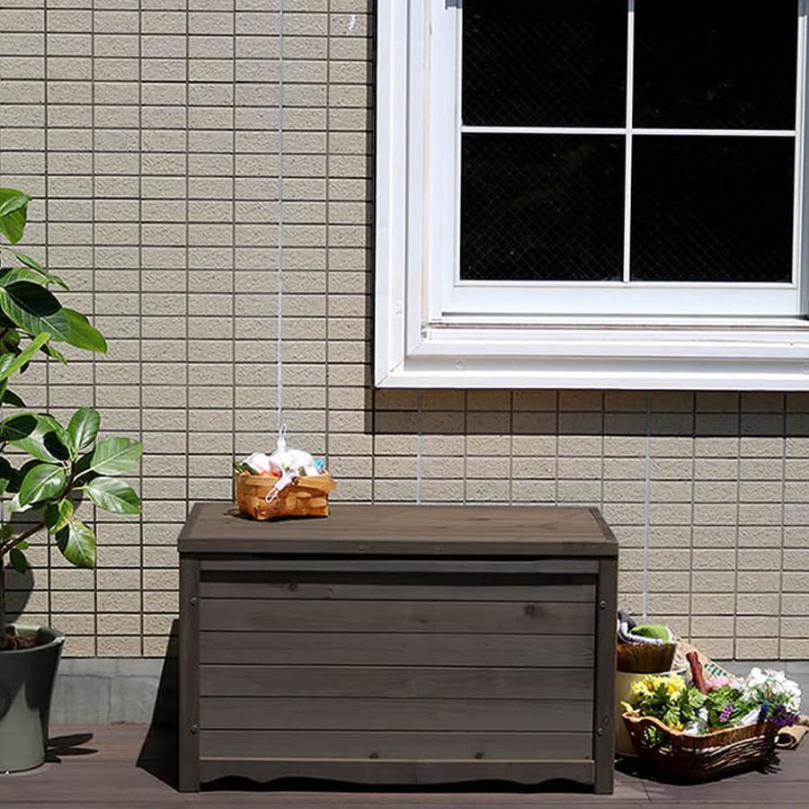 Ａｒｂｒｅ（アルブル）　木製ボックスベンチ　Ｍ　収納庫付ベンチ　ボックスベンチ　椅子　ベンチストッカー　物入れ　木製　スツール