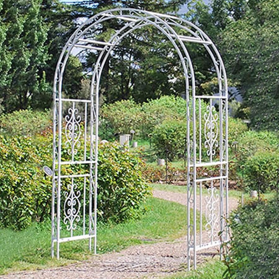 Ｍｏｎｔｅｂｅｌｌｏ（モンテベッロ）　　アイアンアーチ　簡単設置　ガーデニング　アーチ　アイアン　柵　庭　園芸　エクステリア 