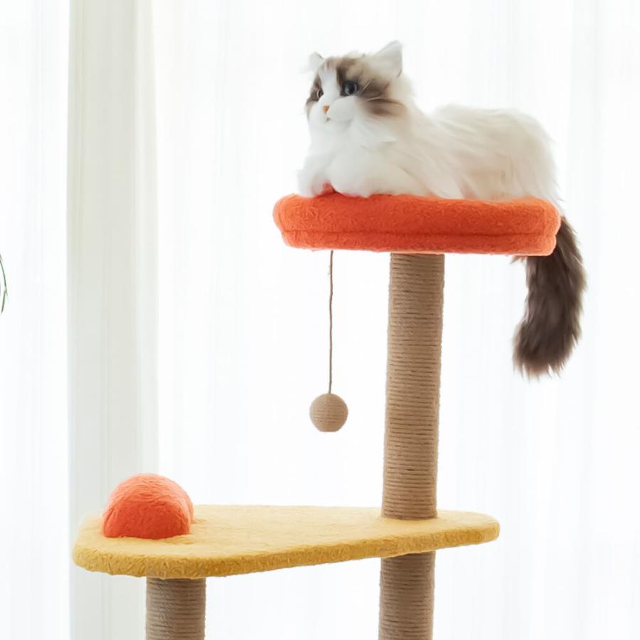 宇都宮市 猫　キャットタワー　木製　据え置き　猫タワー　キャットツリー　木製　おしゃれ　ネコ　猫用　ナチュラル　シンプル　北欧　レトロ