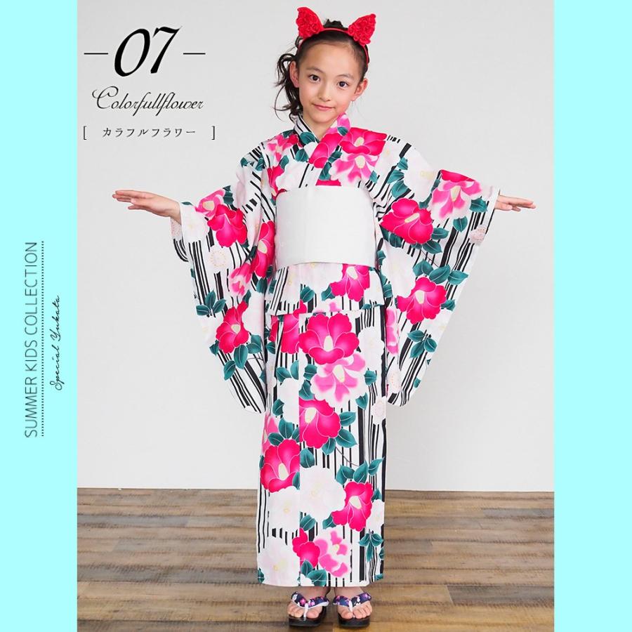子供浴衣 単品 キッズ キッズ浴衣 子供 浴衣 女の子浴衣 １００ １１０ １２０ １３０ モダン レトロ 花柄 U アンココン Uncocon 通販 Yahoo ショッピング