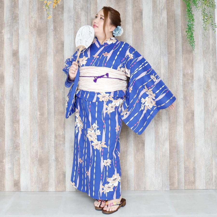 浴衣 大きいサイズ レディース ゆかた 大人 浴衣単品 3L 4L