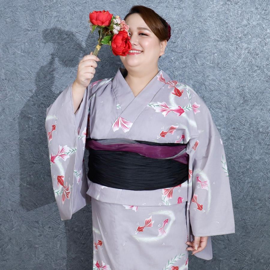 浴衣 大きいサイズ レディース ゆかた 大人 浴衣単品 3L 4L ぽっちゃり