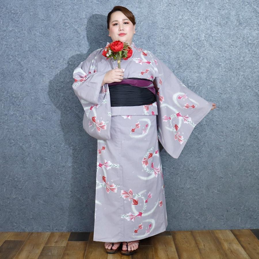 浴衣 大きいサイズ レディース ゆかた 大人 浴衣単品 3L 4L ぽっちゃり