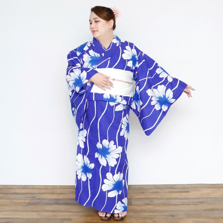 浴衣 大きいサイズ レディース ゆかた 大人 浴衣単品 3L 4L
