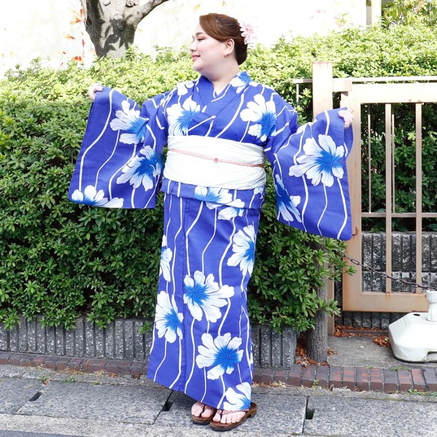 浴衣　大きめサイズ　浴衣 4L 牡丹　　浴衣単品　裄長め　新品　0705⑨ 浴衣 大きめサイズ 浴衣 4L 牡丹 浴衣単品 裄長め 新品 0705⑨