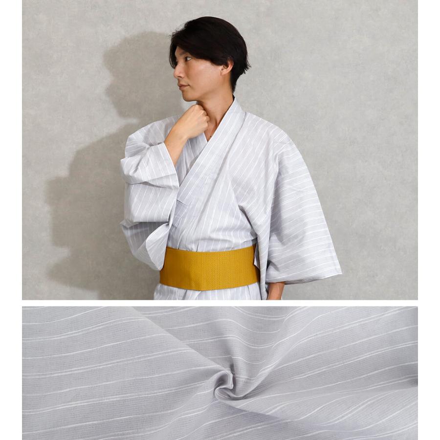 浴衣 メンズ セット 帯 ペア メンズ浴衣セット 綿麻 男性 角帯 兵児帯
