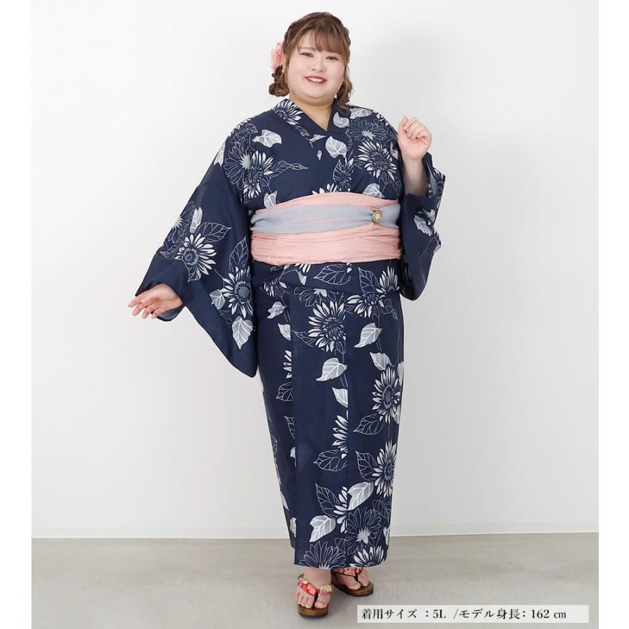 浴衣 大きいサイズ レディース ゆかた 大人 浴衣単品 3L 4L