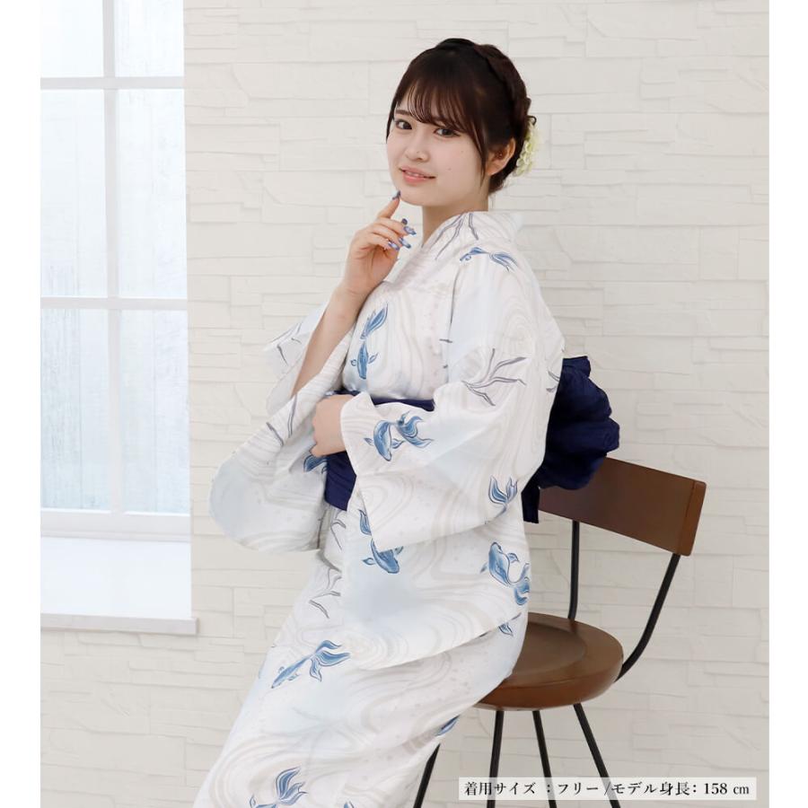 レディース 浴衣 セパレート 二部式 かんたん着付け 白 生成り 小花 No.7 レディース 浴衣 セパレート 二部式 かんたん着付け 白 生成り