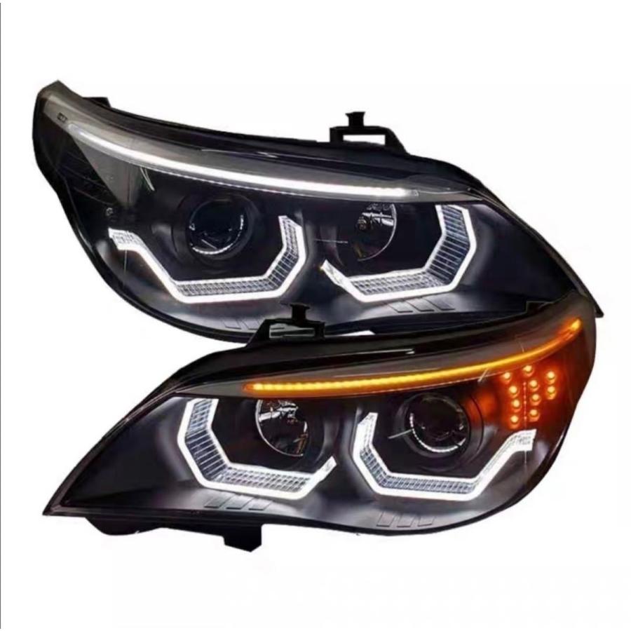 BMW E60 5シリーズ ブラックプロジェクターヘッドライト 2004-2010 