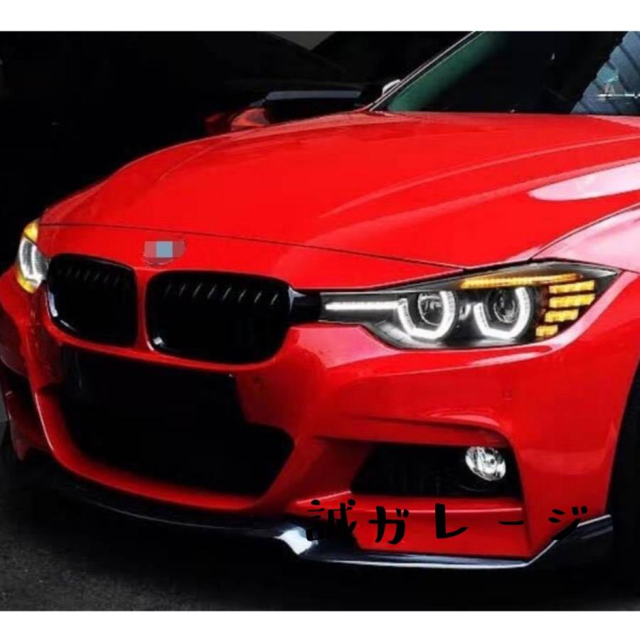 BMW F30 F31 3シリーズ用 ブラックプロジェクターヘッドライト 2012