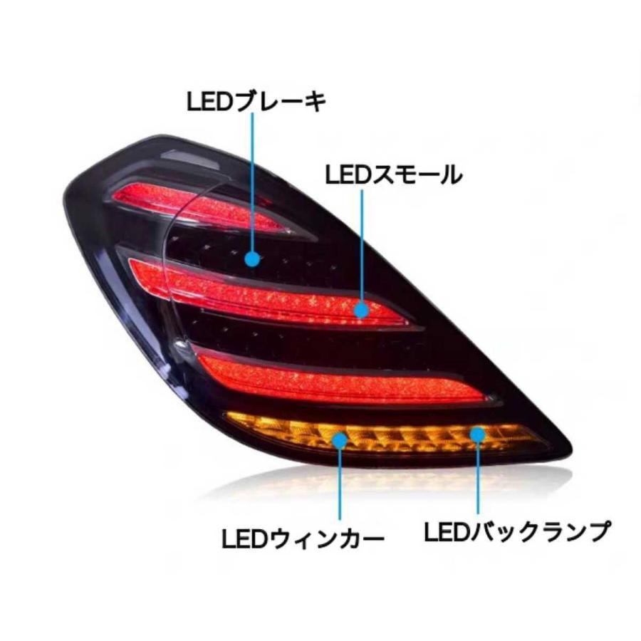 W222 後期 社外品テール カミングホームファンクション付 送料込み