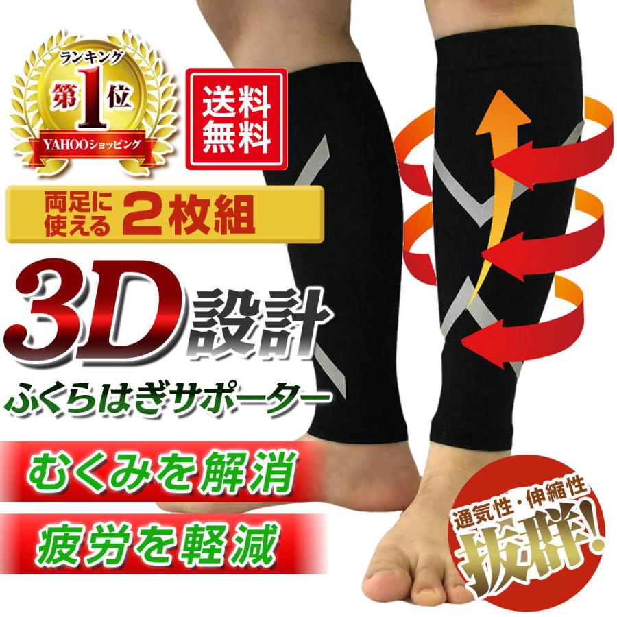 ふくらはぎサポーター カーフスリーブ 着圧ソックス スポーツ ゴルフ むくみ 疲れ 両足入り 男 女 兼用 送料無料 Hukurahagi01 リムストア 通販 Yahoo ショッピング