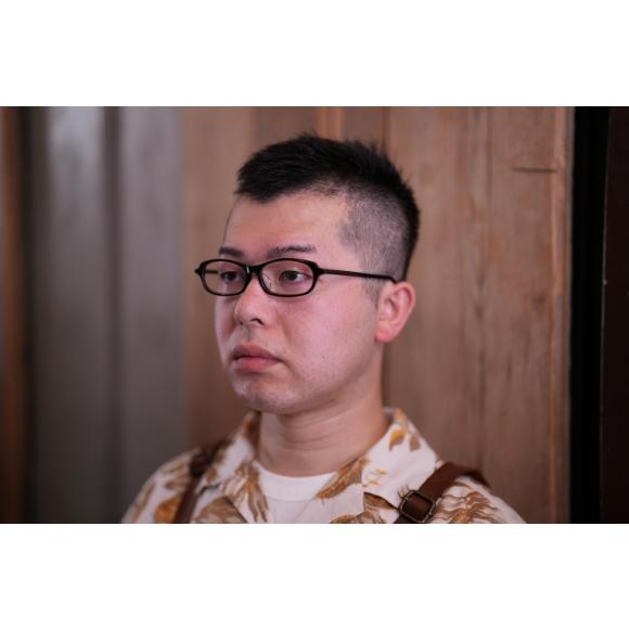 白山眼鏡店 スクエア型セルフレームメガネ 眼鏡 度あり クリアレンズ ロゴ 赤 ハクサンメガネ スクエア型セルフレーム BK 良品used品。used（B