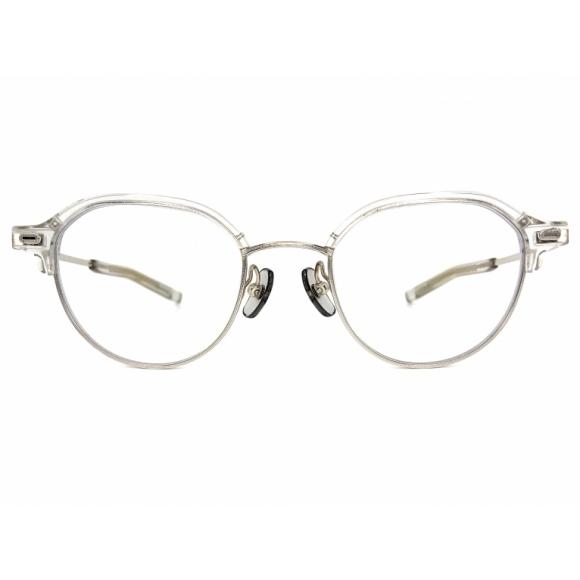 フォーナインズ M-121 0102 クリアスモーク/シルバー TITANIUM 良品