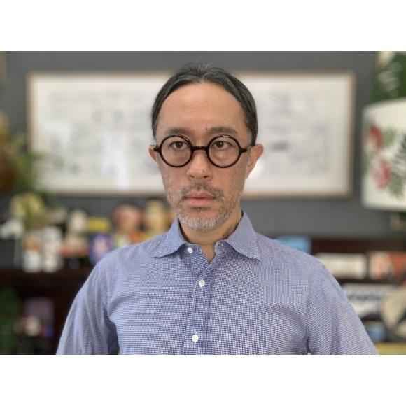 ハクサンガンキョウ ROUND AMPLE 未使用品（S） ] 白山眼鏡店の