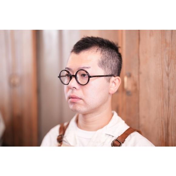 ハクサンガンキョウ ROUND AMPLE 未使用品（S） ] 白山眼鏡店の