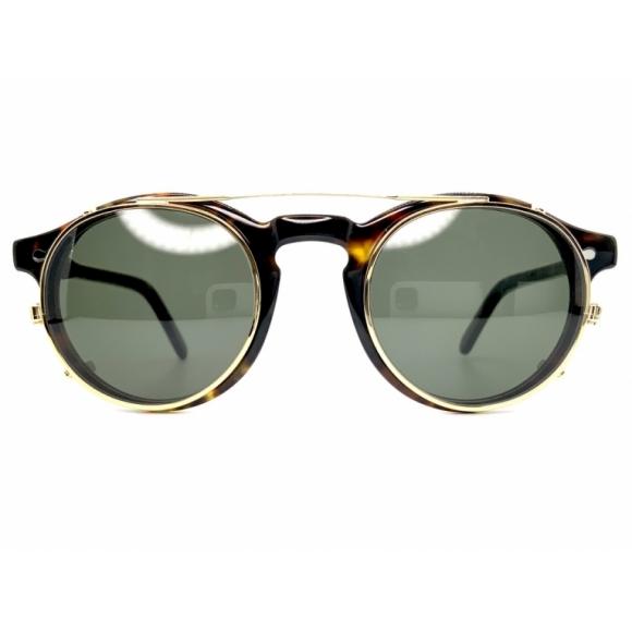 モスコット MILTZEN COL.TORTOISE 純正クリップオンサングラス付き