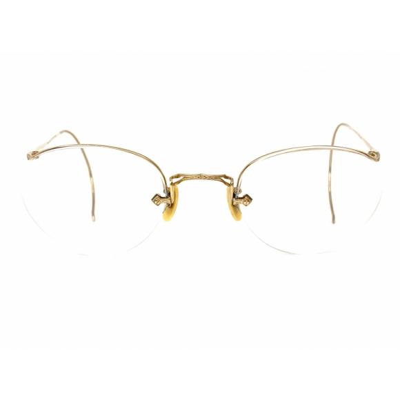 アメリカンオプティカル AO 10-12KGF 金張り 縄手式 ワンポイント 縁