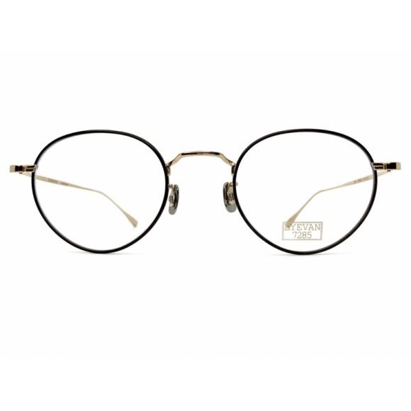 【未使用】EYEVAN7285  ゴールドメタルフレーム　度なし眼鏡 アイヴァン7285 139 c.823801 未使用品（S） ] EYEVAN7285の上品な