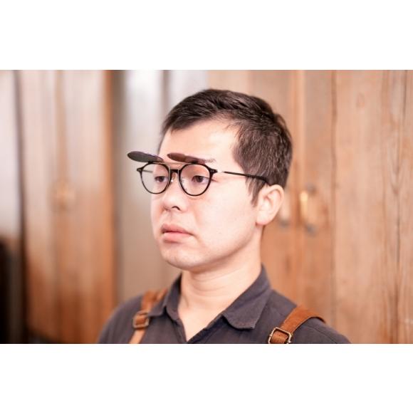 カネコガンキョウ KJ-45 BKBG 跳ね上げ式クリップオンサングラス付き