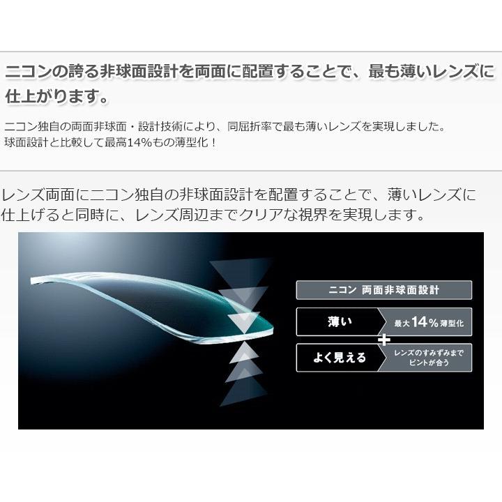 メガネレンズ交換 Nikon 他店フレーム持ち込みOK！ ニコン・エシロール ライトDAS 超薄型1.74 両面非球面（2枚一組）｜makotoweb｜02