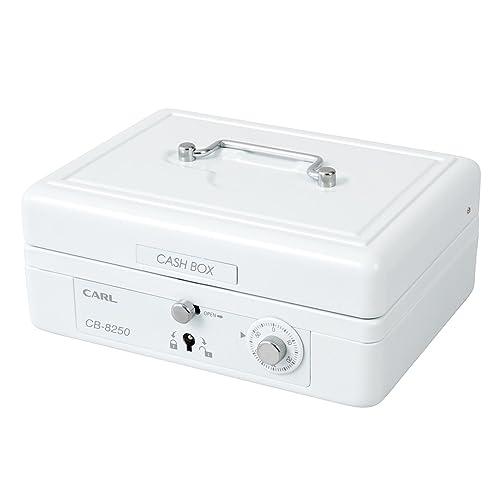 カール事務器(CARL) そとレジ 手提げ金庫 キャッシュボックス A6 ホワイト CB-8250-W | 