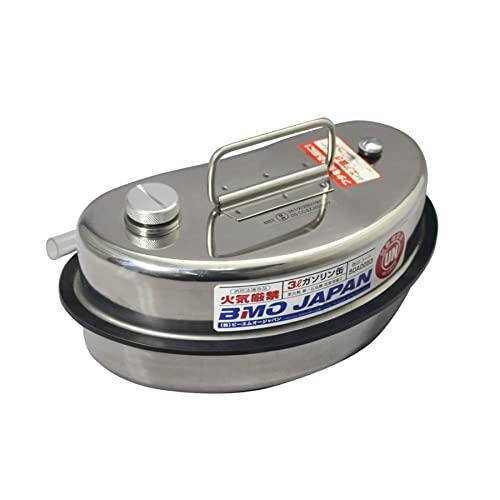 BMO JAPAN(ビーエムオージャパン) ステンレスタンク 3L 携行缶 ガソリン 軽油 混合油 灯油 金属製 50A0053 | 