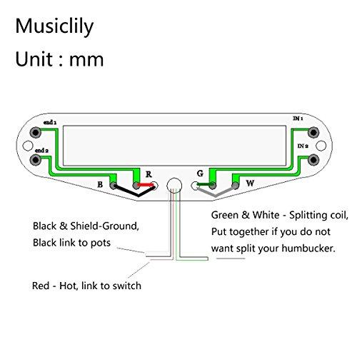 Musiclily シングルサイズハムバッカーギター用ピックアップ、ブラックボディ/ブラックレール付き｜makotoya1259｜03