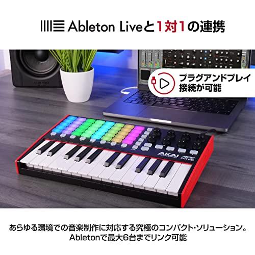 Akai Professional USB MIDIキーボード コントローラー 25鍵 40 RGBパッドと8ロータリーノブ付き Ableton｜makotoya1259｜02