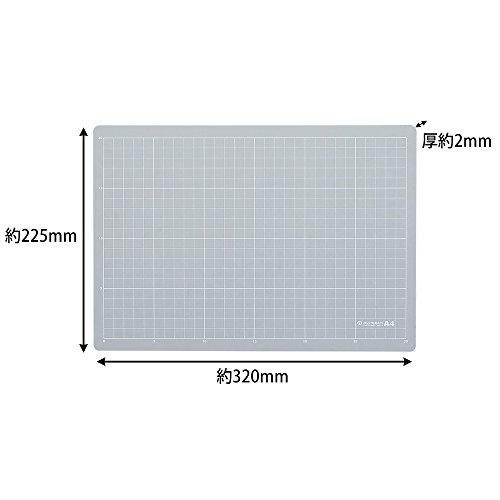 角利 マルチクラフト カッターマット A4 (225×320×2mm) CMGB-4 グレー｜makotoya1259｜04