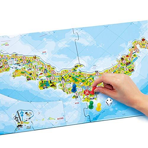 ハナヤマ パズル＆ゲーム日本地図 2層式｜makotoya1259｜04