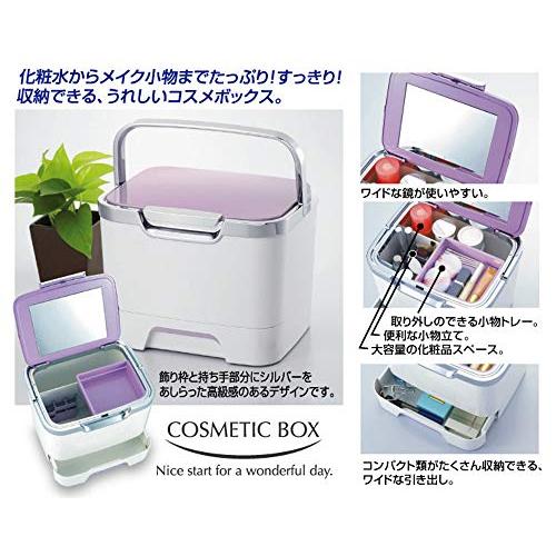 MIクリエーションズ 日本製 コスメボックス 化粧箱 大容量 収納上手なコスメボックスDX COB-350｜makotoya1259｜06