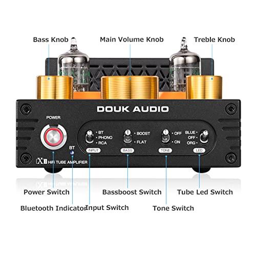 【即購入⭕️】 Douk Audio X1 GE5654 Bluetooth 5.0 真空管アンプ MM フォノアンプ ターンテーブル用 320W TDA749 【2107436346】(11453円)
