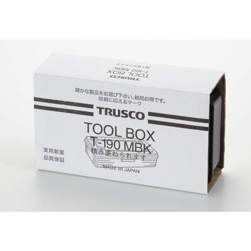 TRUSCO(トラスコ) トランク型工具箱 203X109X56 つや消しブラック T-190MBK マットブラック｜makotoya1259｜07