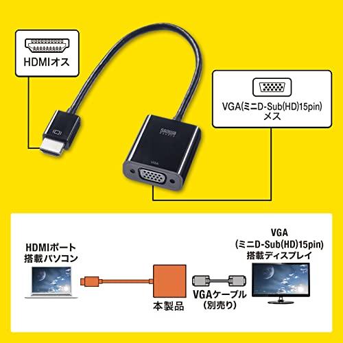 サンワサプライ HDMI-VGA変換アダプタ（HDMI Aオス-VGAメス） AD-HD24VGA｜makotoya1259｜12