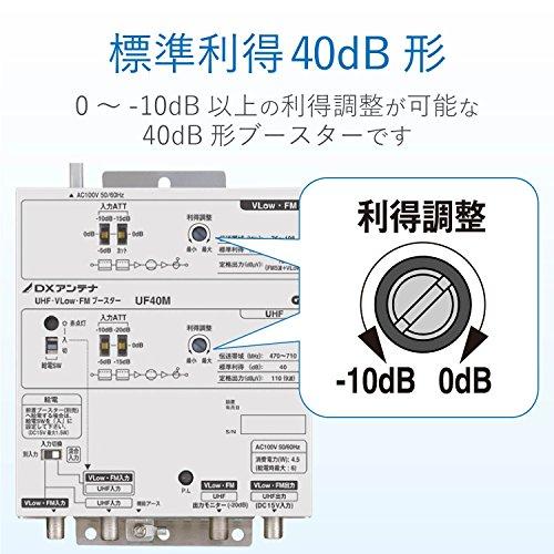 匿名！送料無料！ DXアンテナ UHF・VLow・FMブースター 共同受信用 UHF利得40dB UF40M 【4115671287】(22367円)
