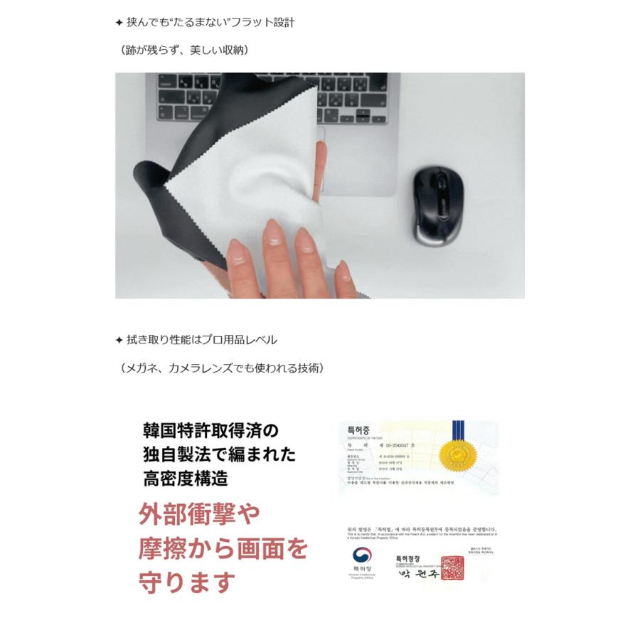 Makuake公式 パソコンに挟むだけ。画面を「守る」×「磨く」×「使う」3