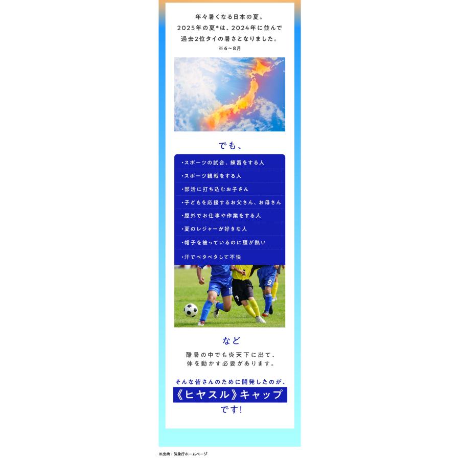 Makuake公式 超軽量＆高コスパ“かぶるだけ”酷暑対策 スポーツ・部活